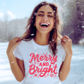 そしてメリー明るいクリスマス女子Tシャツ Tシャツ