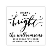 そしてメリー明るいクリスマス差出人住所 セルフインキングスタンプ (デザイン)