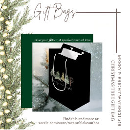 そしてメリー明るいクリスマス抱き枕 ミディアムペーパーバッグ