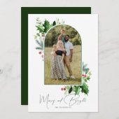 そしてメリー明るいクリスマス・アーチ・グリーティング (正面/裏面)