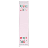 そしてメリー明るいクリスマス ショートテーブルランナー (正面)