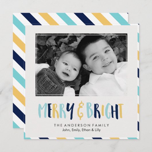 そしてメリー明るいクリスマス シーズンカード (正面/裏面)