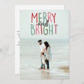 そしてメリー明るいクリスマス シーズンカード (正面/裏面)