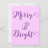 そしてメリー明るいクリスマス シーズンカード (正面)
