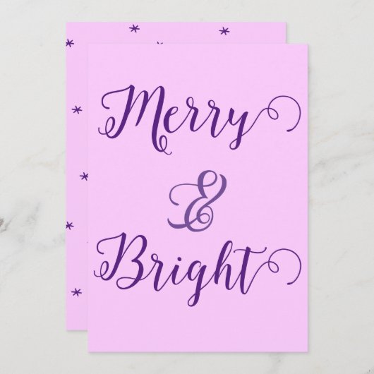 そしてメリー明るいクリスマス シーズンカード (正面/裏面)