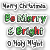 そしてメリー明るいクリスマス シール (正面)