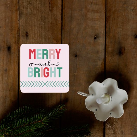 そしてメリー明るいクリスマス スクエアペーパーコースター