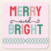 そしてメリー明るいクリスマス スクエアペーパーコースター (正面)