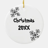 そしてメリー明るいクリスマス セラミックオーナメント (裏面)