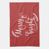 そしてメリー明るいクリスマス・ホリデー キッチンタオル (縦)