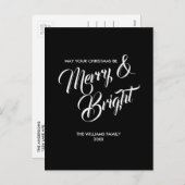 そしてメリー明るいクリスマス・ホリデー・ハガキ シーズンポストカード (正面/裏面)