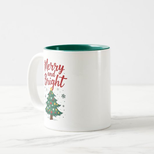 そしてメリー明るいクリスマス・マグカップ ツートーンマグカップ (正面左)
