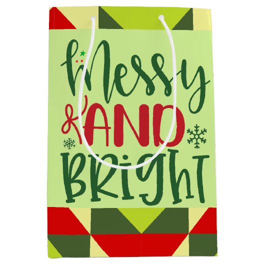 そしてメリー明るいクリスマス ミディアムペーパーバッグ (正面)