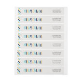 そしてメリー明るいクリスマス ラップアラウンドラベル (シート)