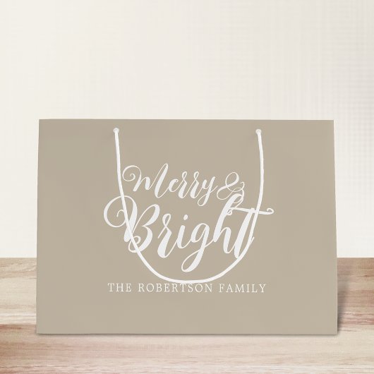 そしてメリー明るいクリスマス ラージペーパーバッグ