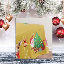 そしてメリー明るいクリスマス |小 テーブルクロス