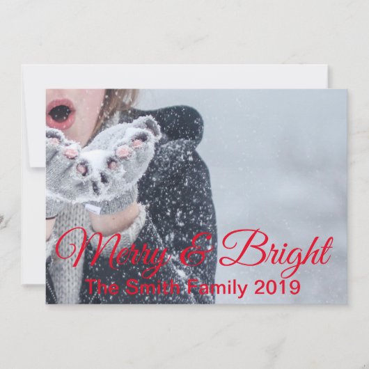 そしてメリー明るいクリスマス 案内状 (正面)