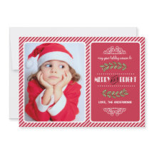 そしてメリー明るいクリスマス。赤いストライプ写真