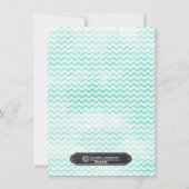 そしてメリー明るいシェブロンのクリスマスフォトカード シーズンカード (裏面)