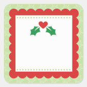 そしてメリー明るいステッカー スクエアシール (正面)