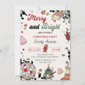 そしてメリー明るいディスコ・ボール・クリスマス・パーティー 招待状 (正面)