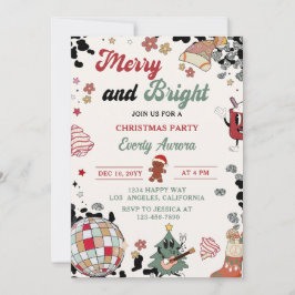 そしてメリー明るいディスコ・ボール・クリスマス・パーティー 招待状