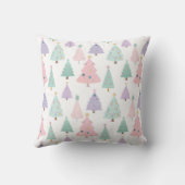 そしてメリー明るいパステルカラフルクリスマス クッション (裏面)