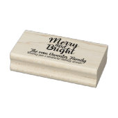 そしてメリー明るいパーソナライズされた願い ラバースタンプ (スタンプ)