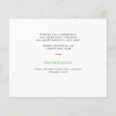 そしてメリー明るいピンクのクリスマスの写真のホリデーカード (裏面)