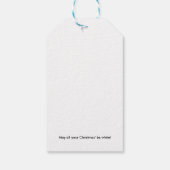 そしてメリー明るいモダンクリスマスタイポグラフィ ギフトタグ (裏面)