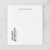 そしてメリー明るいモダンクリスマスタイポグラフィ プレイスカード (外部開封)