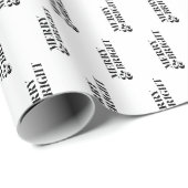 そしてメリー明るいモダンクリスマスタイポグラフィ ラッピングペーパー (ロールコーナー)