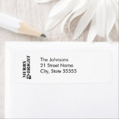 そしてメリー明るいモダンクリスマスタイポグラフィ ラベル (インサイチュ)