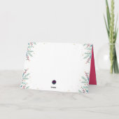 そしてメリー明るいモダンクリスマスツリー シーズンカード (裏面)