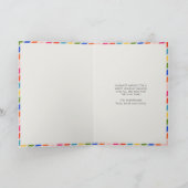 そしてメリー明るいモダンクリミニマルスマス シーズンカード (内部)