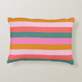 そしてメリー明るいモダンストライプクリスマスカスタム アクセントクッション (裏面)