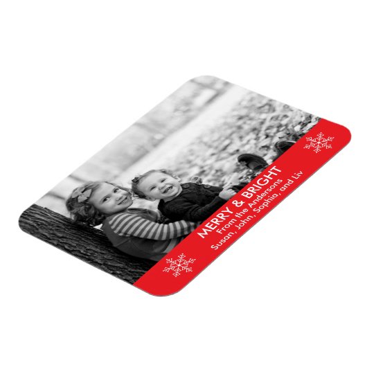 そしてメリー明るい休日の願い マグネット (左側)