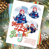 そしてメリー明るい写真コラージュのクリスマス シーズンカード