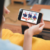 そしてメリー明るい写真コラージュのクリスマス シーズンカード