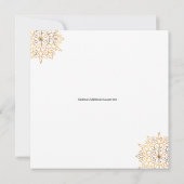 そしてメリー明るい四角のクリスマスカード (裏面)