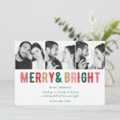 そしてメリー明るい婚約クリスマスカード シーズンカード (スタンド正面)