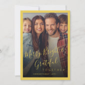 そしてメリー明るい家族の写真のクリモダンスマス シーズンカード (正面)