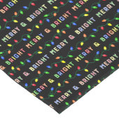 そしてメリー明るい数々のクリスマスライト ショートテーブルランナー (コーナー)