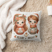 そしてメリー明るい枕 クッション (ブランケット)