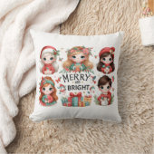 そしてメリー明るい枕 クッション (ブランケット)