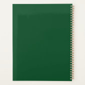 そしてメリー明るい緑のクリスマスアート、休日 プランナー手帳 (裏面)