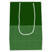 そしてメリー明るい緑のクリスマス抱き枕 ミディアムペーパーバッグ (裏面)