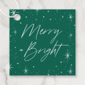 そしてメリー明るい緑のクリスマス フェイバータグ (正面)