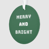 そしてメリー明るい緑のクリスマス、ホリデーシーズン オーナメント (正面)
