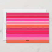 そしてメリー明るい願いピンクと赤の写真 シーズンカード (裏面)